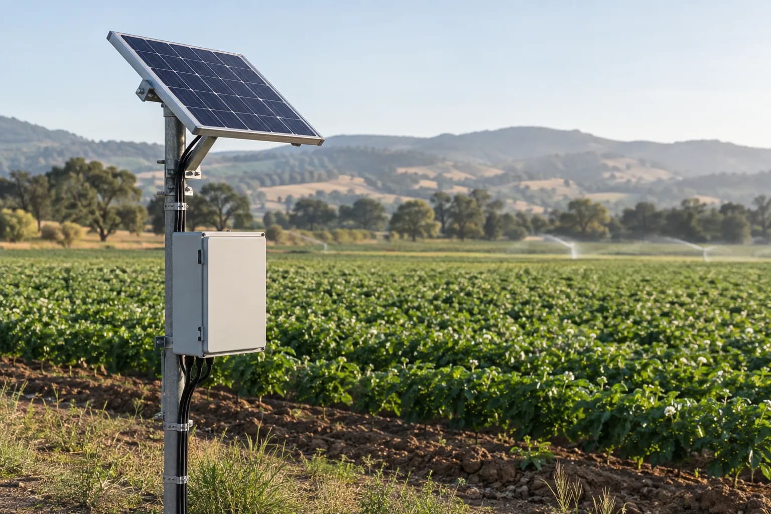 Size field solar power from the final equipment load